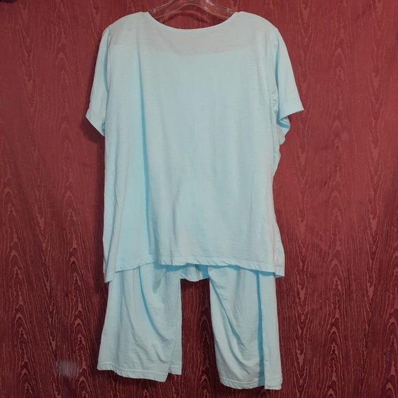KIM ROGERS 2 PIECE SLEEPWEAR SET. POWDER BLUE SIZE L - Picture 2 of 7